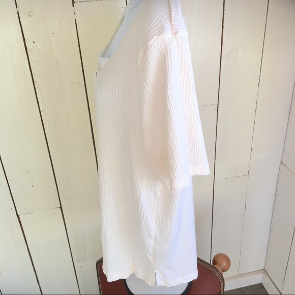 White Stag Woman Stretch White Top. Size 1X - Picture 4 of 8